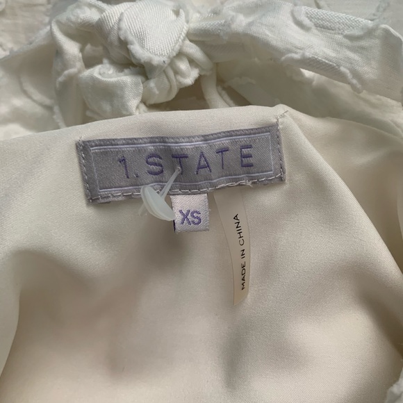 WOMENS/ GIRLS WHITE DRESS (XS) brand: 1. STATE - Picture 3 of 3